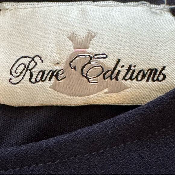 Rare Editions navy blue short sleeve a-line midi dress size 16
b36 - Picture 2 of 4